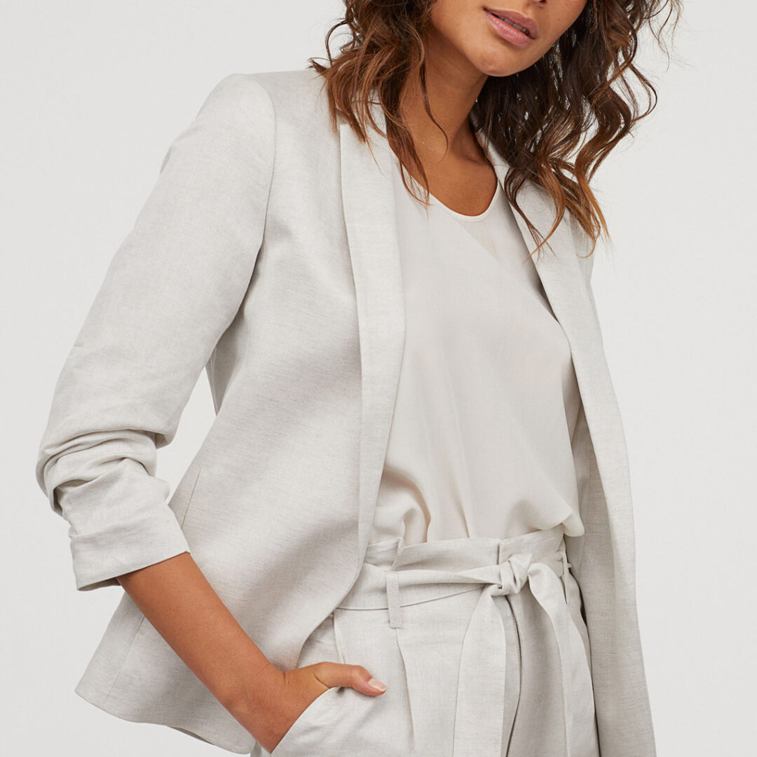 Linen-Blend Jacket - Image 3